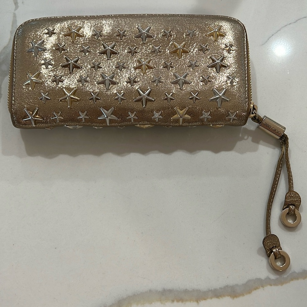 Authentic Jimmy Choo long wallet! Used in good conditions. Please see pictures!